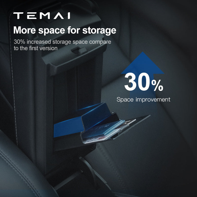 Tesla Armrest Storage Box -TEMAI – TEMAI