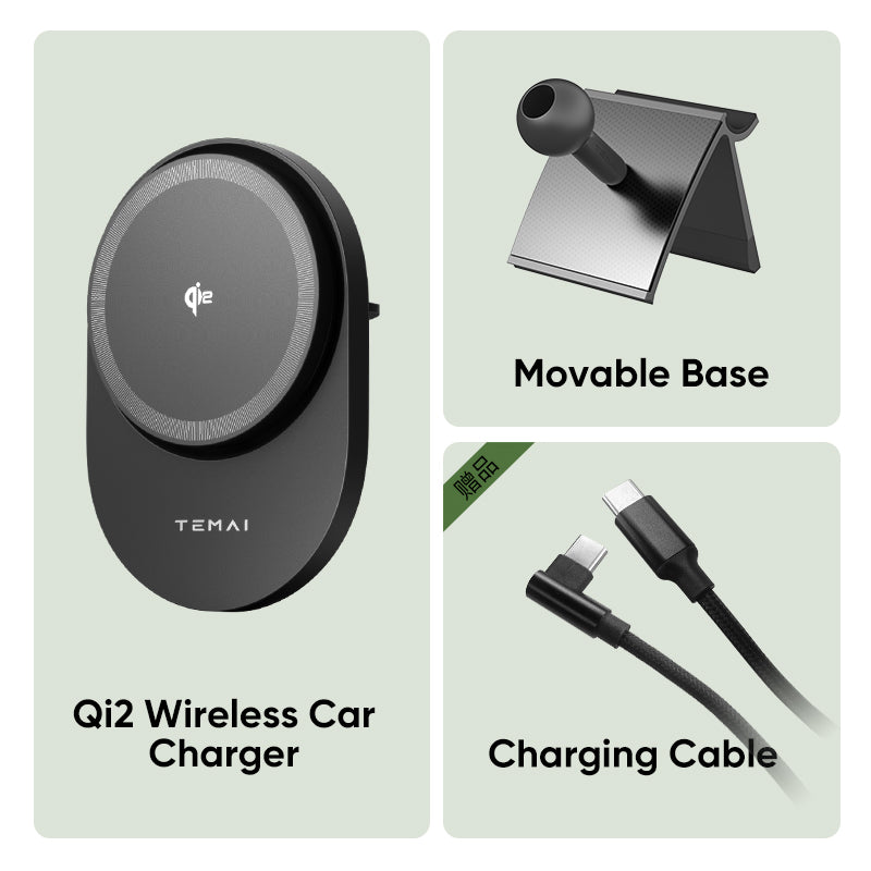 Qi2 Magsafe Car Charger